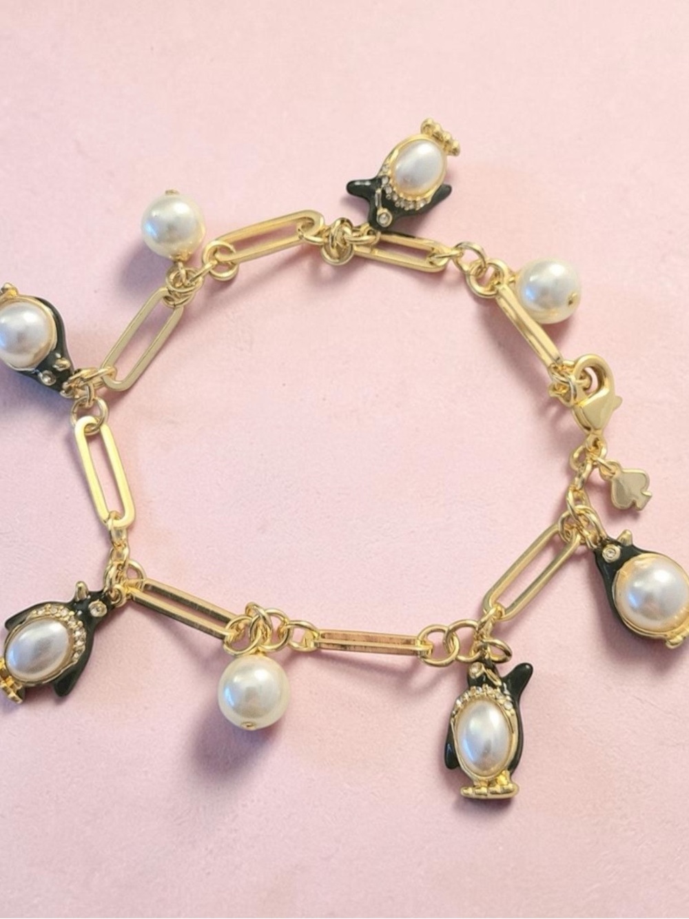 NEW | Kate Spade New York Arctic Friends penguin charm bracelet | NWT